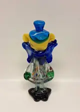 Kleurrijke glazen clown beeldje – foto 3 – kavel bij De Kringwinkel, Aalst