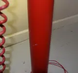 Vintage Massive Tube Lamp – foto 2 – kavel bij De Kringwinkel, Dendermonde