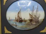 2 maritieme fixé sous verre schilderijen – foto 3 – kavel bij De Kringwinkel, Oostende