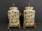 Set van twee vintage oosterse dekselpotten - China Xiong Ying – kavel bij De Kringwinkel, Leopoldsburg