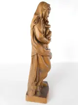 Houten beeld Madonna met kind – foto 4 – kavel bij De Kringwinkel, Heverlee