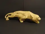 Handgesneden spekstenen tijger/leeuwin sculptuur – kavel bij De Kringwinkel, Leopoldsburg