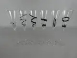 6 Champagneflutes – kavel bij De Kringwinkel, Diest
