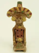 Set van 3 Mexicaanse terracotta figuren - precolumbiaans geïnspireerde stijl – foto 6 – kavel bij De Kringwinkel, Antwerpen