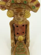 Set van 3 Mexicaanse terracotta figuren - precolumbiaans geïnspireerde stijl – foto 7 – kavel bij De Kringwinkel, Antwerpen