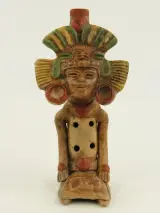 Set van 3 Mexicaanse terracotta figuren - precolumbiaans geïnspireerde stijl – foto 10 – kavel bij De Kringwinkel, Antwerpen