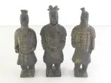 Set van 3 decoratieve Chinese terracottakrijgers – kavel bij De Kringwinkel, Heverlee
