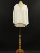 Sandro damesblouse in ivoorwit (EU 40 (M/L) – foto 3 – kavel bij De Kringwinkel, Antwerpen