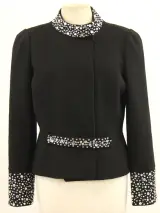 Zwarte damesblazer met strass steentjes maat 38 – kavel bij De Kringwinkel, Antwerpen