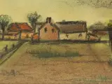 Sfeervol landschap met hoeve en knotwilgen – Gesigneerd: C. De Cock – foto 6 – kavel bij De Kringwinkel, Antwerpen