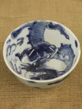 2-delig blauw-wit porseleinen set – schaal en kommetje – foto 7 – kavel bij De Kringwinkel, Antwerpen