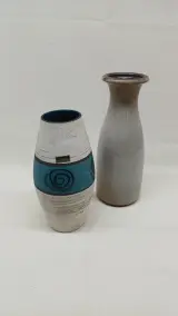 Set van 2 vintage Scheurich vazen – kavel bij De Kringwinkel, Zottegem