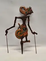 Decoratieve Javaanse Wayang Klitik pop - Raden Panji – kavel bij De Kringwinkel, Gent