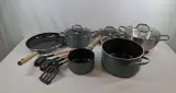 Set kookpotten en keukengerei GreenPan – kavel bij De Kringwinkel, Zottegem