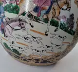 Decoratieve Chinese porseleinen pot met deksel – foto 3 – kavel bij De Kringwinkel, Liedekerke