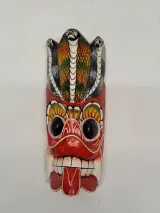 Traditioneel Sri Lankaans Naga Raksha masker handgesneden hout – foto 3 – kavel bij De Kringwinkel, Gent