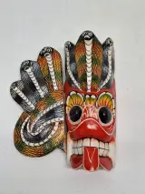 Traditioneel Sri Lankaans Naga Raksha masker handgesneden hout – foto 5 – kavel bij De Kringwinkel, Gent