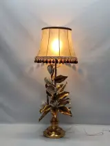 XL vintage Italiaanse Toleware bloemenlamp - Florentijnse Hollywood Regency, jaren ’50/’60 – kavel bij De Kringwinkel, Gent