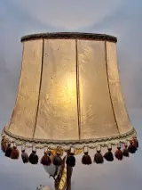XL vintage Italiaanse Toleware bloemenlamp - Florentijnse Hollywood Regency, jaren ’50/’60 – foto 3 – kavel bij De Kringwinkel, Gent