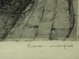 Romain Malfliet (1910-2006) ets 'Droogdok Antwerpen' – foto 9 – kavel bij De Kringwinkel, Antwerpen