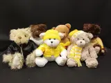 Lot van 6 vintage teddyberen – Giorgio Beverly Hills – kavel bij De Kringwinkel, Ninove