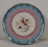 Decoratief bord ‘Oiseaux des Îles’ van Digoin & Sarreguemines – kavel bij De Kringwinkel, Geraardsbergen