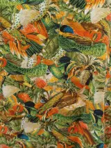 Elegante jurk met tropische en botanische print - Tim Van Steenbergen – foto 7 – kavel bij De Kringwinkel, Gent