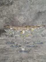 6 Vintage Babycham champagnecoupes uit de jaren 70 – foto 3 – kavel bij De Kringwinkel, Gent