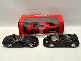 Set van 3 Modelauto's - Bburago 1:18 - Ferrari 296 GTB, Bugatti EB110 & Dodge Viper RT/10 – kavel bij De Kringwinkel, Gent