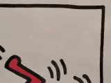 Kleurrijke kunstdruk met dansende figuren - ingelijst - Keith Haring – foto 5 – kavel bij De Kringwinkel, Gent