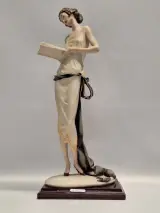 Kunstbeeld Lady with Book van Giuseppe Armani – foto 2 – kavel bij De Kringwinkel, Gent