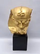 Vintage Egyptische buste van farao Amenemhet – 12e dynastie – kavel bij De Kringwinkel, Gent