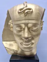 Vintage Egyptische buste van farao Amenemhet – 12e dynastie – foto 4 – kavel bij De Kringwinkel, Gent