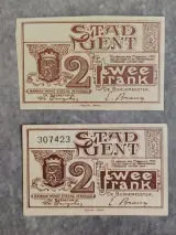 Uniek lot historisch noodgeld WWI – Stad Gent en gemeente Wetteren (1914-1918) – foto 7 – kavel bij De Kringwinkel, Gent