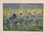 Set van twee originele pastelschilderijen met bloemen - Rita Wildro – foto 3 – kavel bij De Kringwinkel, Gent