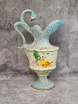 Belgische faience schenkkan - Hubert Bequet met zwanenhals – foto 3 – kavel bij De Kringwinkel, Gent