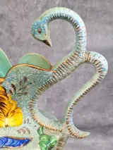 Belgische faience schenkkan - Hubert Bequet met zwanenhals – foto 7 – kavel bij De Kringwinkel, Gent