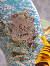 Belgische faience schenkkan - Hubert Bequet met zwanenhals – foto 10 – kavel bij De Kringwinkel, Gent