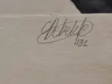 Abstracte ets “Ode aan Christelle G.” - handgesigneerd en genummerd 3/5 – foto 8 – kavel bij De Kringwinkel, Gent