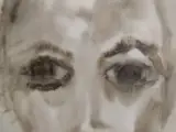 Expressief portret in aquarel en inkt - Bea Vangertruyden – foto 4 – kavel bij De Kringwinkel, Gent