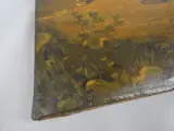 Schilderij - Jager met jachthonden in een landschap – foto 4 – kavel bij De Kringwinkel, Diest