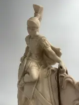 Sculptuur van Romeinse soldaat te paard door A. Santini – foto 3 – kavel bij De Kringwinkel, Gent