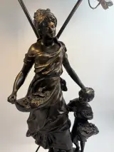Grote Art Nouveau sculptuurlamp – foto 5 – kavel bij De Kringwinkel, Gent