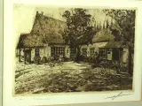 Albert De Vree (1942-2022) ets 'Martinushoeve Zandvliet' 1978 – foto 3 – kavel bij De Kringwinkel, Antwerpen