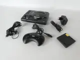 Sega Mega Drive 16-Bit – console met controller, kabels en gamecartridge – kavel bij De Kringwinkel, Heverlee