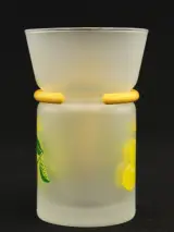 6 “Lemon Tea” glazen mokken ‘Inspiration’ jaren 70 stijl – foto 5 – kavel bij De Kringwinkel, Antwerpen
