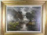 Vintage olieverfschilderij van de kunstenaar Emile Lammers – foto 2 – kavel bij De Kringwinkel, Heverlee