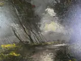 Vintage olieverfschilderij van de kunstenaar Emile Lammers – foto 3 – kavel bij De Kringwinkel, Heverlee