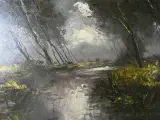Vintage olieverfschilderij van de kunstenaar Emile Lammers – foto 4 – kavel bij De Kringwinkel, Heverlee