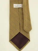 Lot van 4 vintage zijden designerstropdassen - Yves Saint Laurent, Christian Dior, Valentino & Lanvin – foto 4 – kavel bij De Kringwinkel, Antwerpen